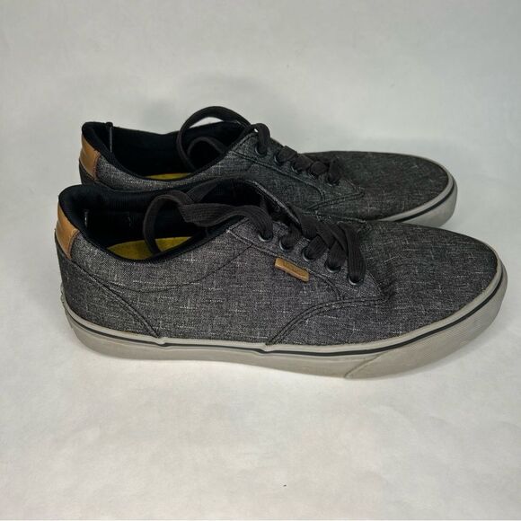 Vans Mens Off The Wall Gray Casual Skate Shoes Top Lace up Size 8 - Picture 3 of 8